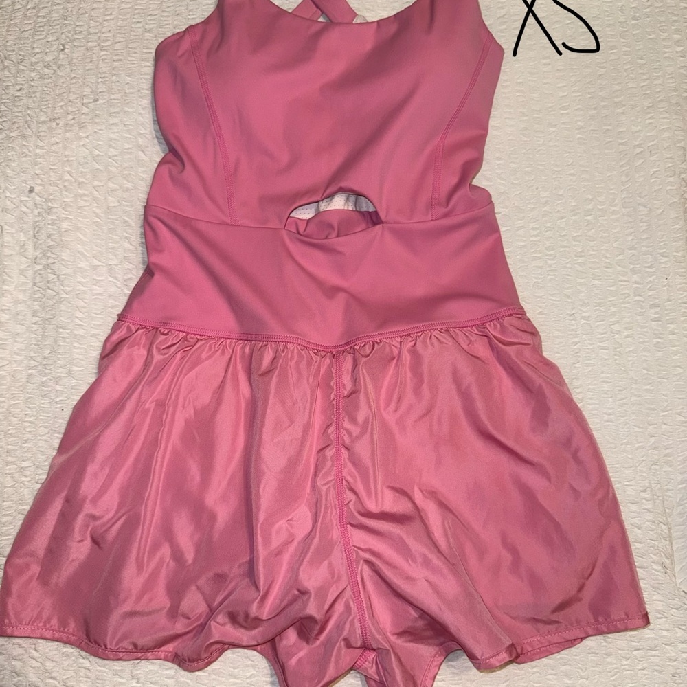 Pink Kids Dance Leotard with Skirt